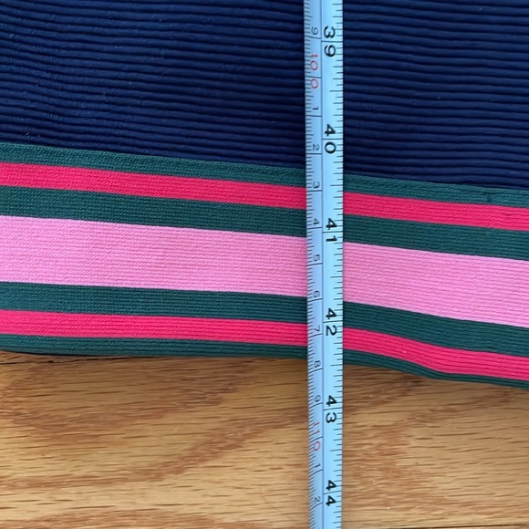 Boden Navy Dress Size 4L Pink & Green Trim - Picture 10 of 10